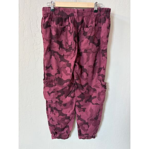 Sundance Sz S Grand View Purple Pink Camo Print Relaxed Fit Cargo Jogger Pants - Picture 8 of 8
